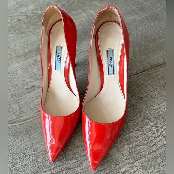 Red Prada Heels - Picture 1 of 10